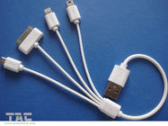 ABS Empat dalam satu Micro USB Cable untuk kedua Telepon iPhone dan Android Ponsel