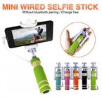 telepon Mini Handheld Diri Selfie Stik Wired disambung Untuk Iphone Samsung Cerdas