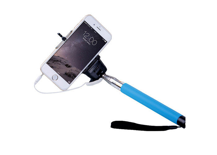 perjalanan kabel Handheld Selfie Monopod Dengan kabel, telepon Sumsung kabel Selfie Tongkat