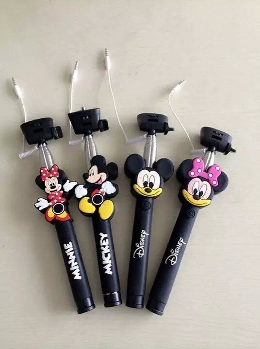 Colorful Kartun Selfie Stick, Kartun Monopod untuk ponsel, Carton monopod selfie tongkat