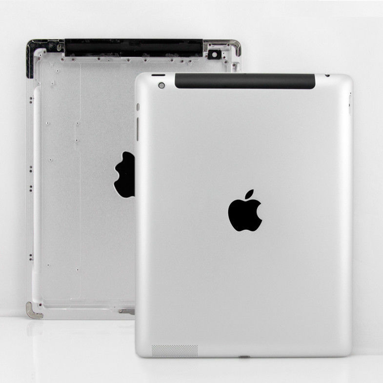 Versi 4G Sliver iPad 4 Back Cover Perumahan Penggantian untuk Tablet Perbaikan Bagian