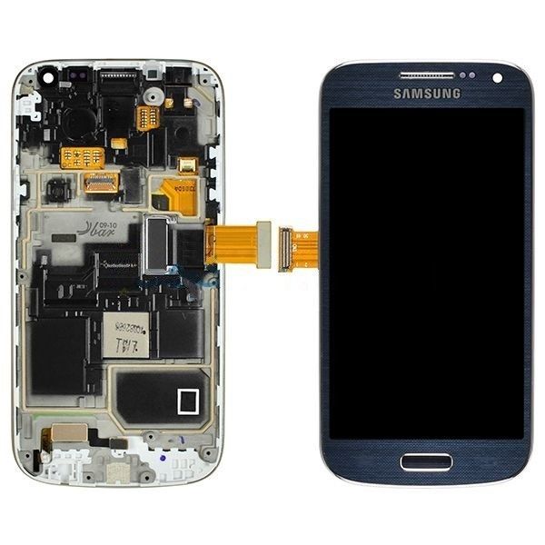 Biru, Putih Samsung Galaxy S4 Mini LCD Dengan Bingkai 4.3 inch LCD Screen